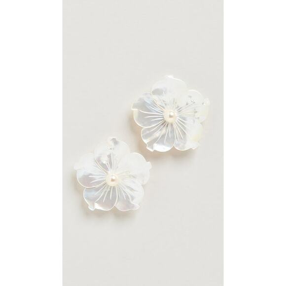 Jennifer Behr Zia Earrings Mother Of Pearl - One Size - Picture 2 of 3